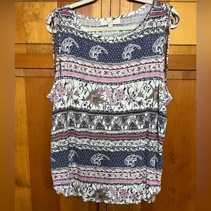 LOFT sleeveless blouse “New Never Worn”XL